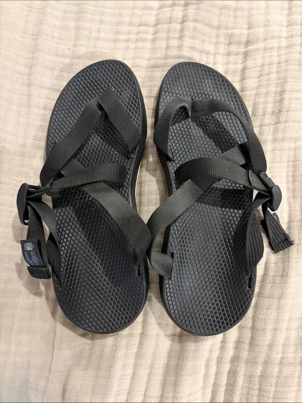 Chaco Black Outdoor Strappy Sandals
